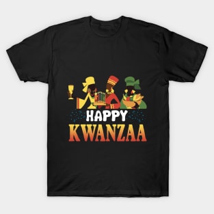 Happy Kwanzaa T-shirt African American Holiday Gif T-Shirt